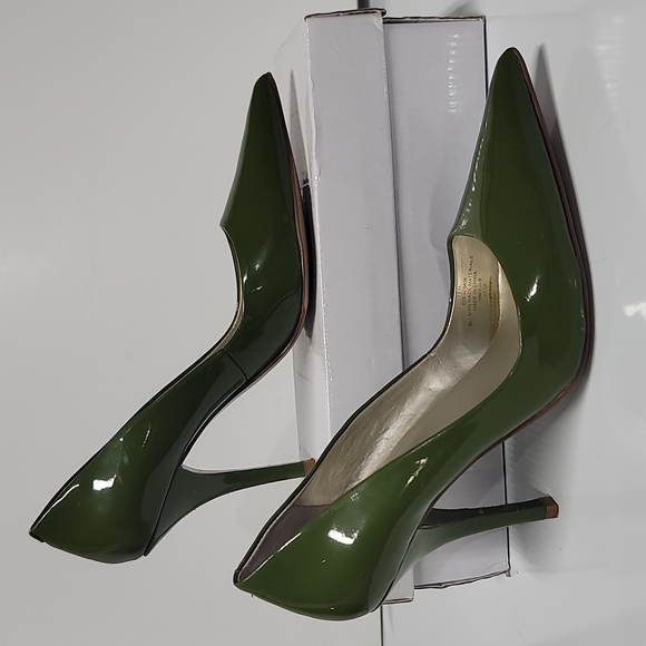 Worthington Green Patent Stiletto Pumps - Picture 2 of 12